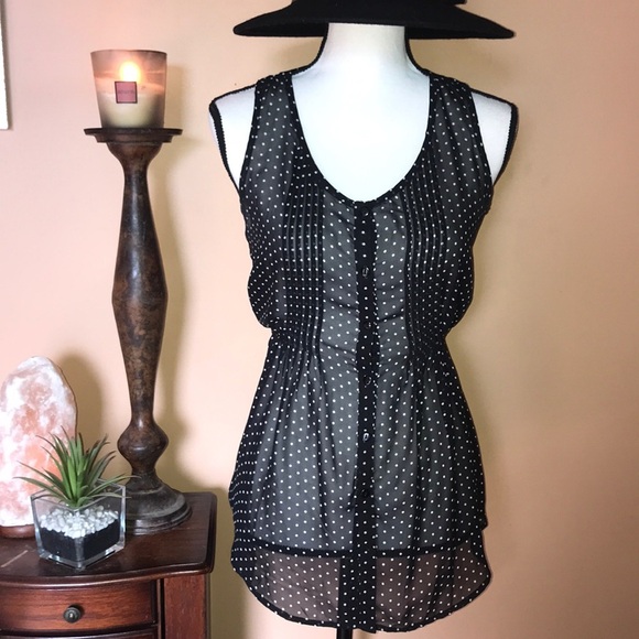 Poka dot mesh tank - Picture 1 of 5